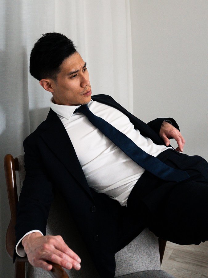 Instagram post by @andycu__ for Olymp. Caption reads: Back to business with @olympmen //Werbung....