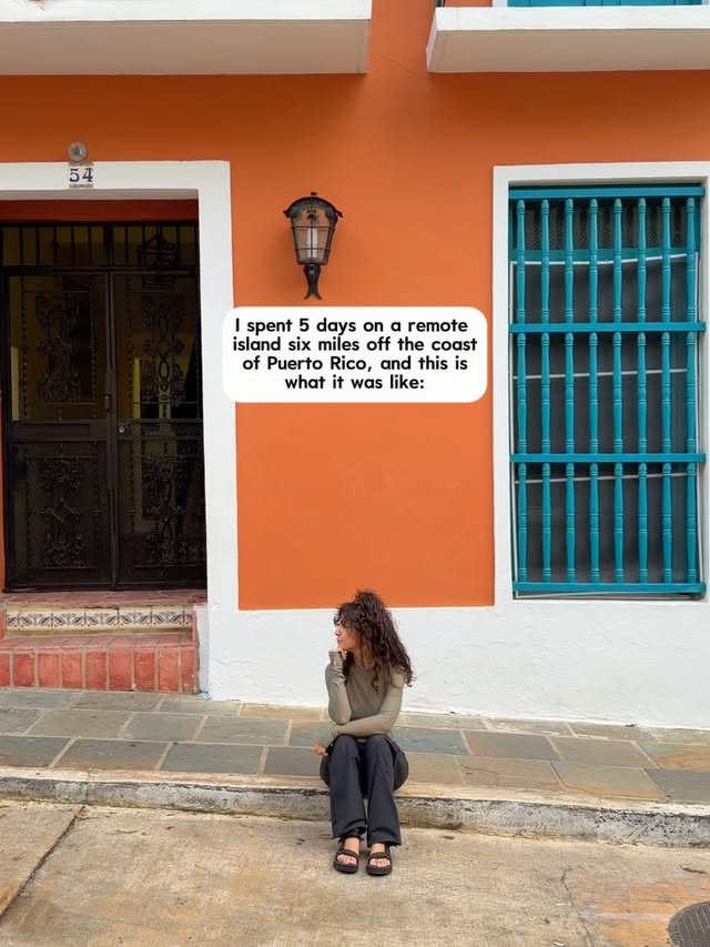 Instagram post by @eyeofshe for Discover Puerto Rico. Caption reads: [...] #UnbotheredInPuertoRico....
