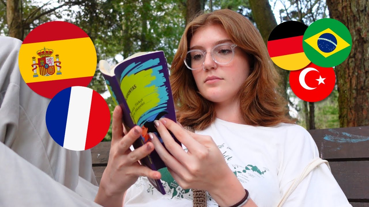 YouTube post by @elyssedavega for Lingopie. Caption reads: how i learned 7+ languages: tips no one talks....