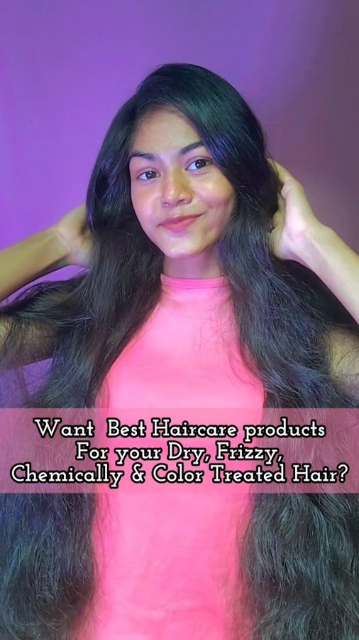 Instagram post by @misty_girl_riya for KT Professional. Caption reads: My Hair Care Routine Ft. @ktprofessionalindia....
