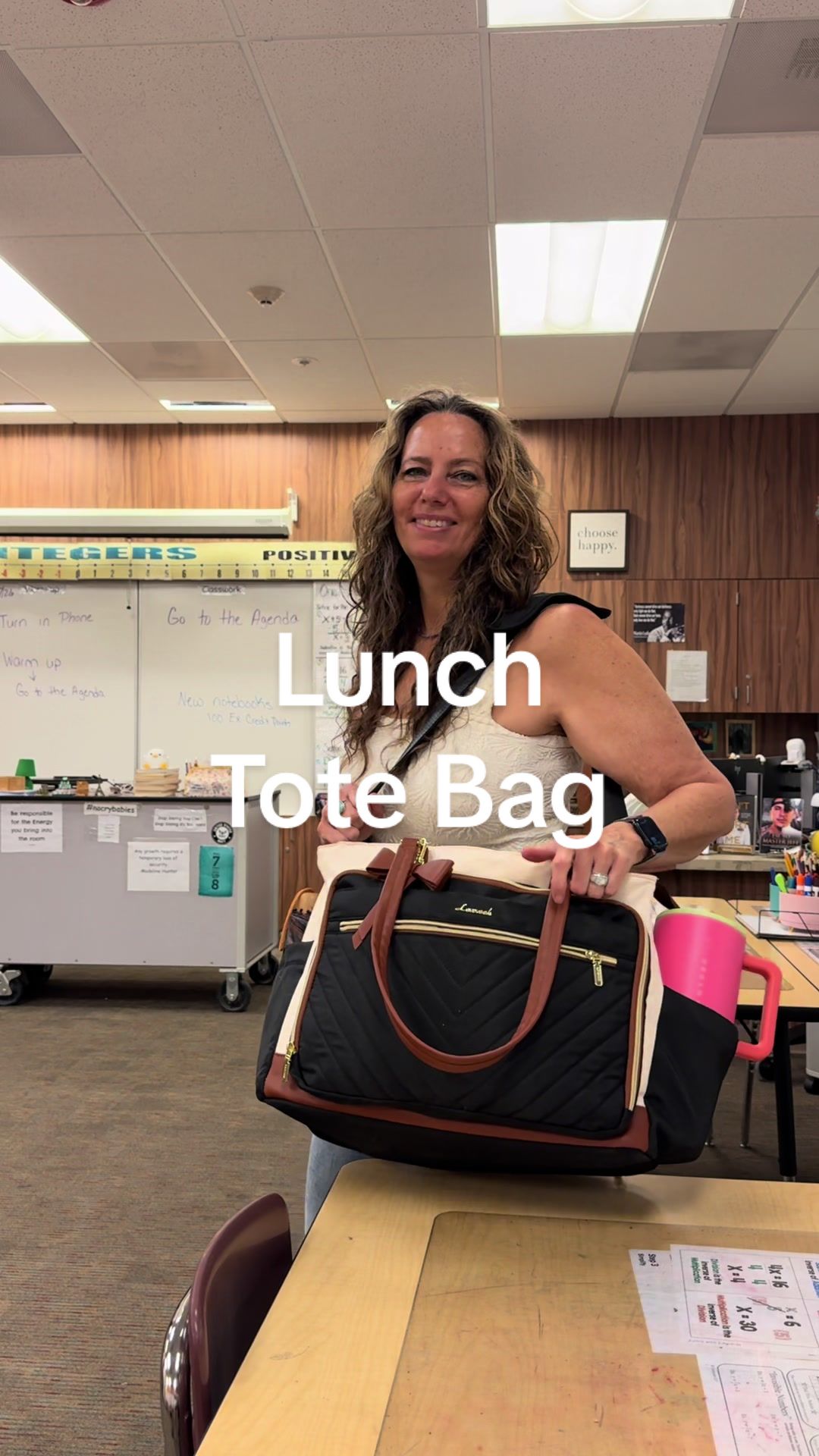 TikTok post by @hustleandteach2 for Lovevook. Caption reads: [...] would also be great as a travel bag!....