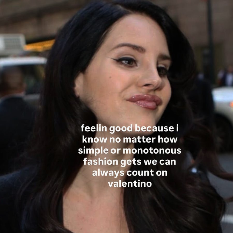 Instagram post by @databutmakeitfashion for Valentino. Caption reads: alessandro michele has got us covereddddddd ✨♥️😌....