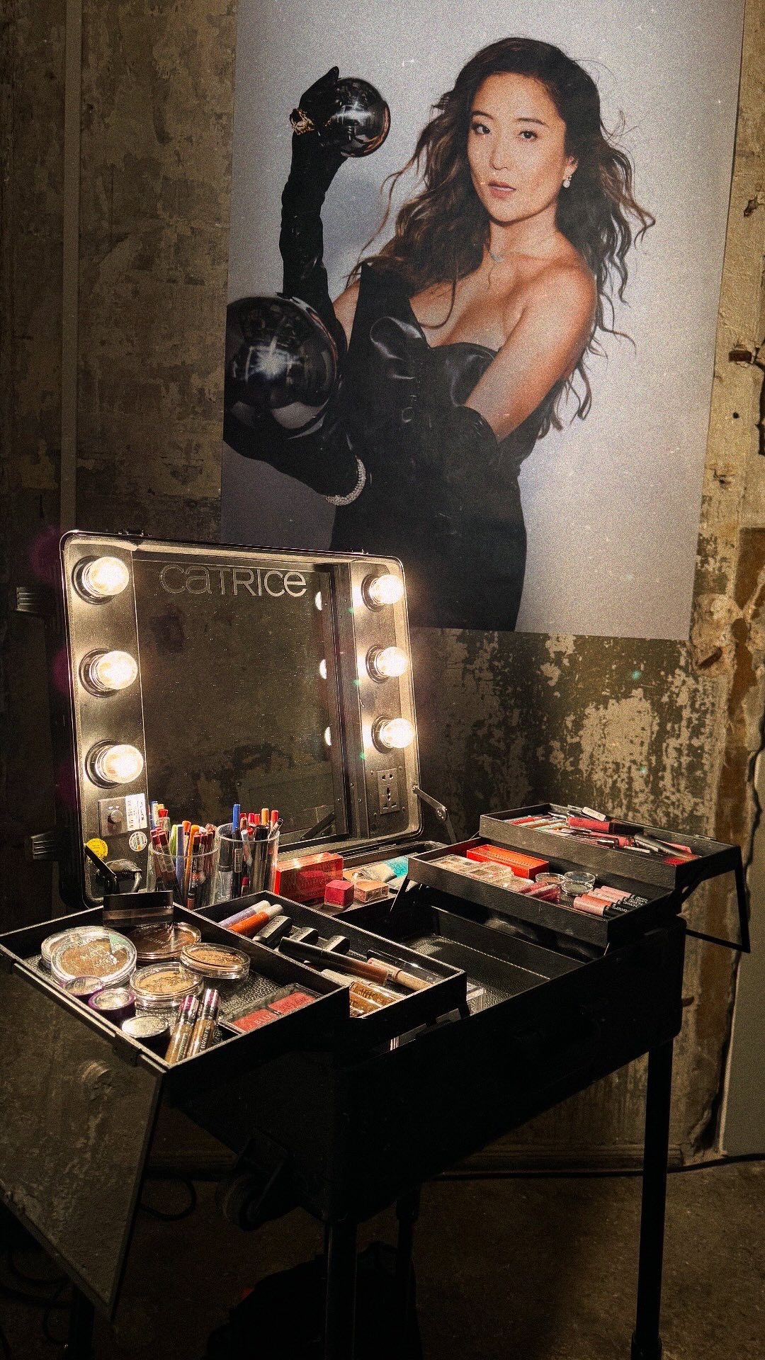 Instagram post by @dimaarrest for CATRICE Cosmetics. Caption reads: Jak probíhal #hyperlashmascara event s....