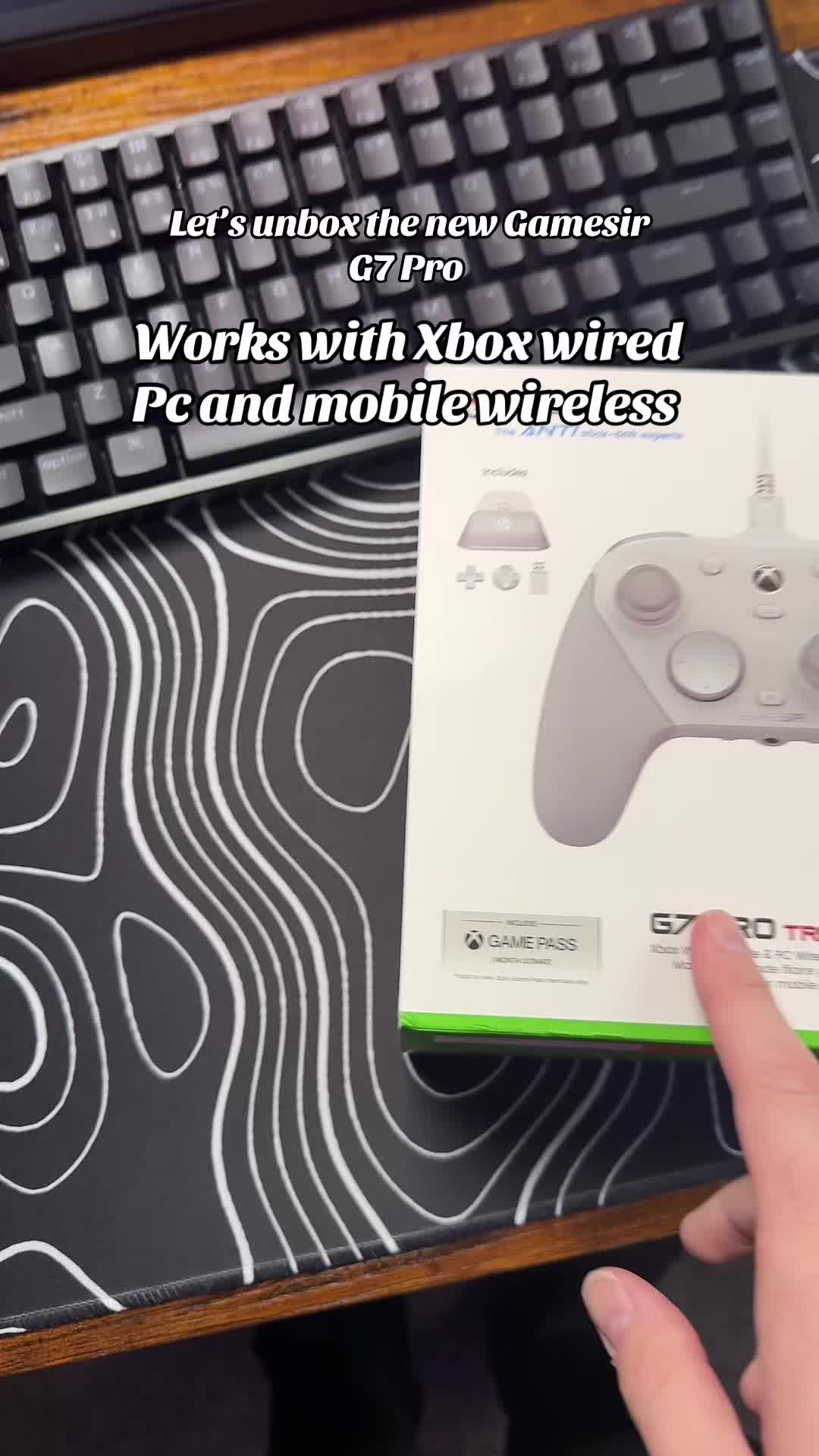 TikTok post by @toddtronics for GameSir. Caption reads: [...] for Xbox pc and mobile @GameSir Official US....