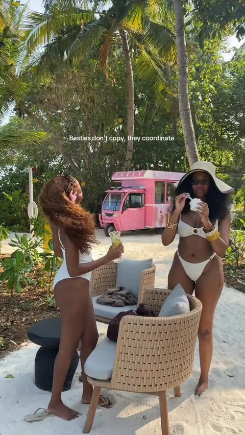 Instagram post by @mimiitafara for Toco Swim. Caption reads: this wasn’t planned 🤍🥥 @tocoswim ad.