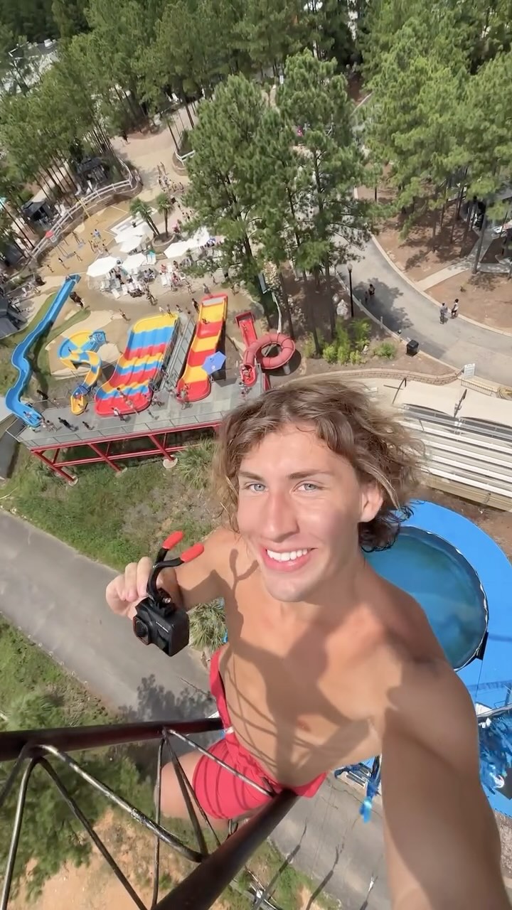 Instagram post by @bradenrumpit for Insta360. Caption reads: Your stomach just dropped, didn’t it?

Captured by....