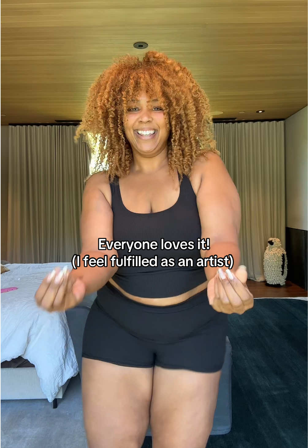 TikTok post by @lizzo for Atlantic Records. Caption reads: Can I shoot some videos @Atlantic Records 👀.