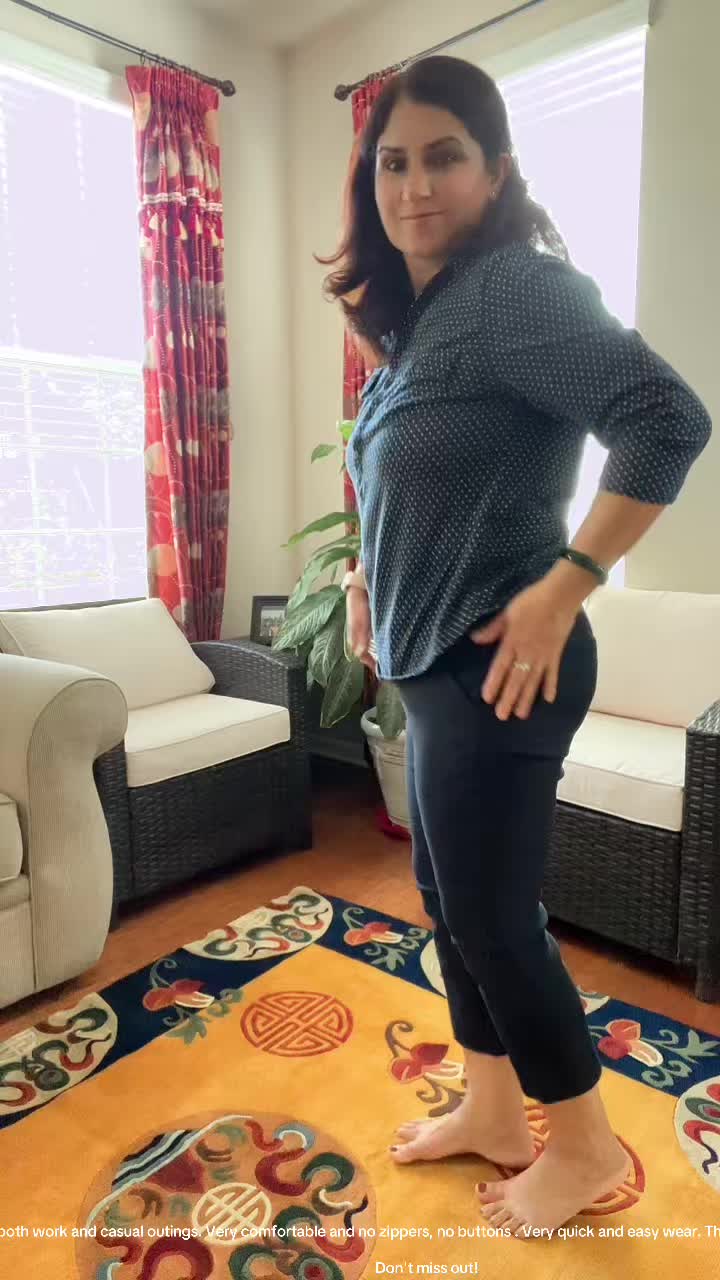 TikTok post by @maiya_0123 for ShopHDE. Caption reads: #womenspants #ShopHDE #fyp #capripants ....