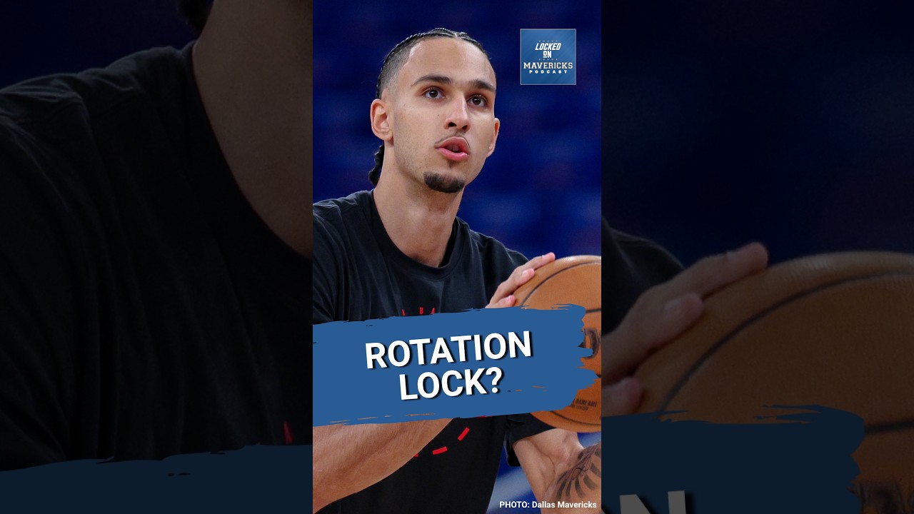 YouTube post by @LockedOnMavericks for FanDuel. Caption reads: Who is a LOCK for the Dallas Mavericks rotation?....