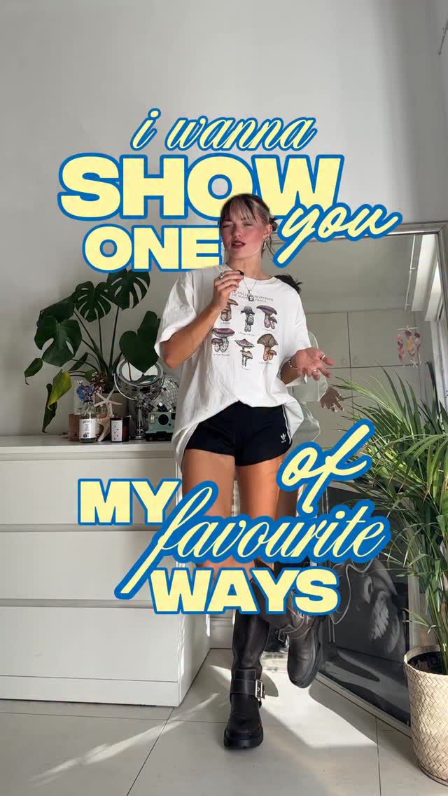 Instagram post by @anja.oerlemans for Factorie. Caption reads: My favourite way to make an outfit look cool, and....