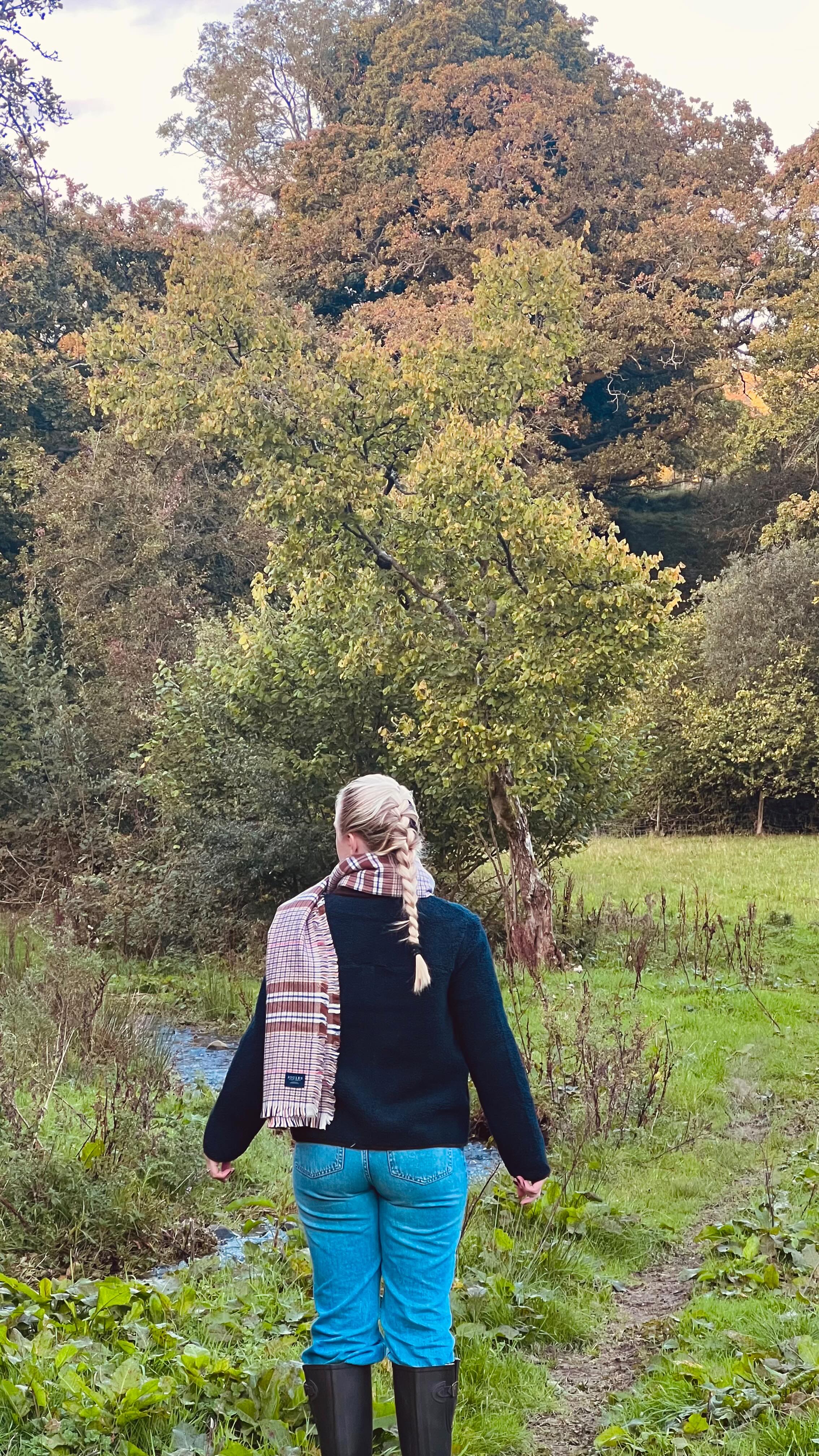 Instagram post by @ellthorntonn for Joules. Caption reads: Where you’ll find me… wearing @joules wandering....