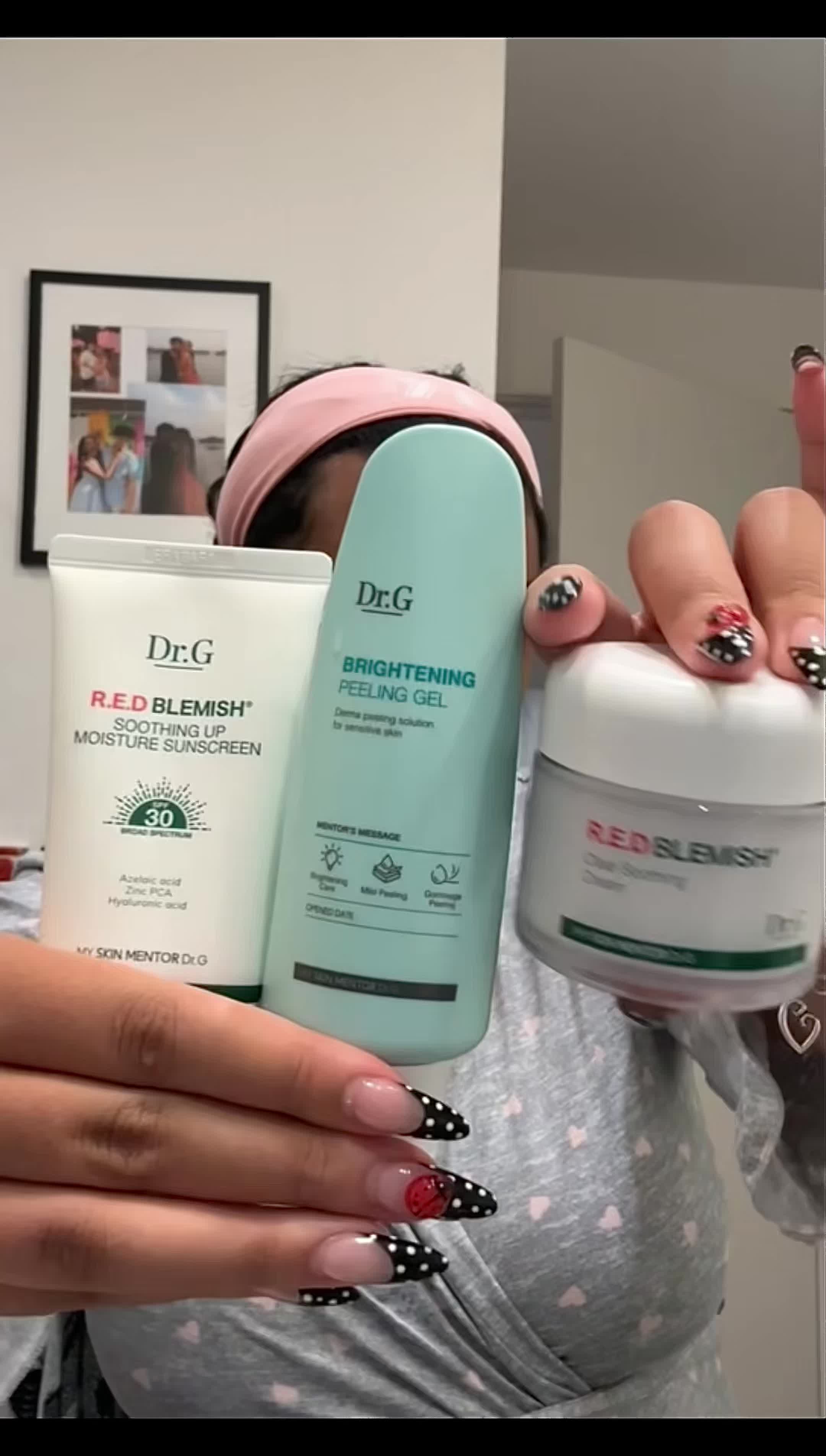 TikTok post by @itsari.aleise for Dr.G. Caption reads: Completely revitalizing my skin with the #1....