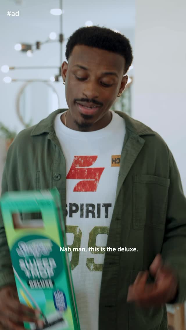 Instagram post by @jonathanbynoe for Swiffer. Caption reads: #SwifferPartner #Ad Trust me! It’s the....