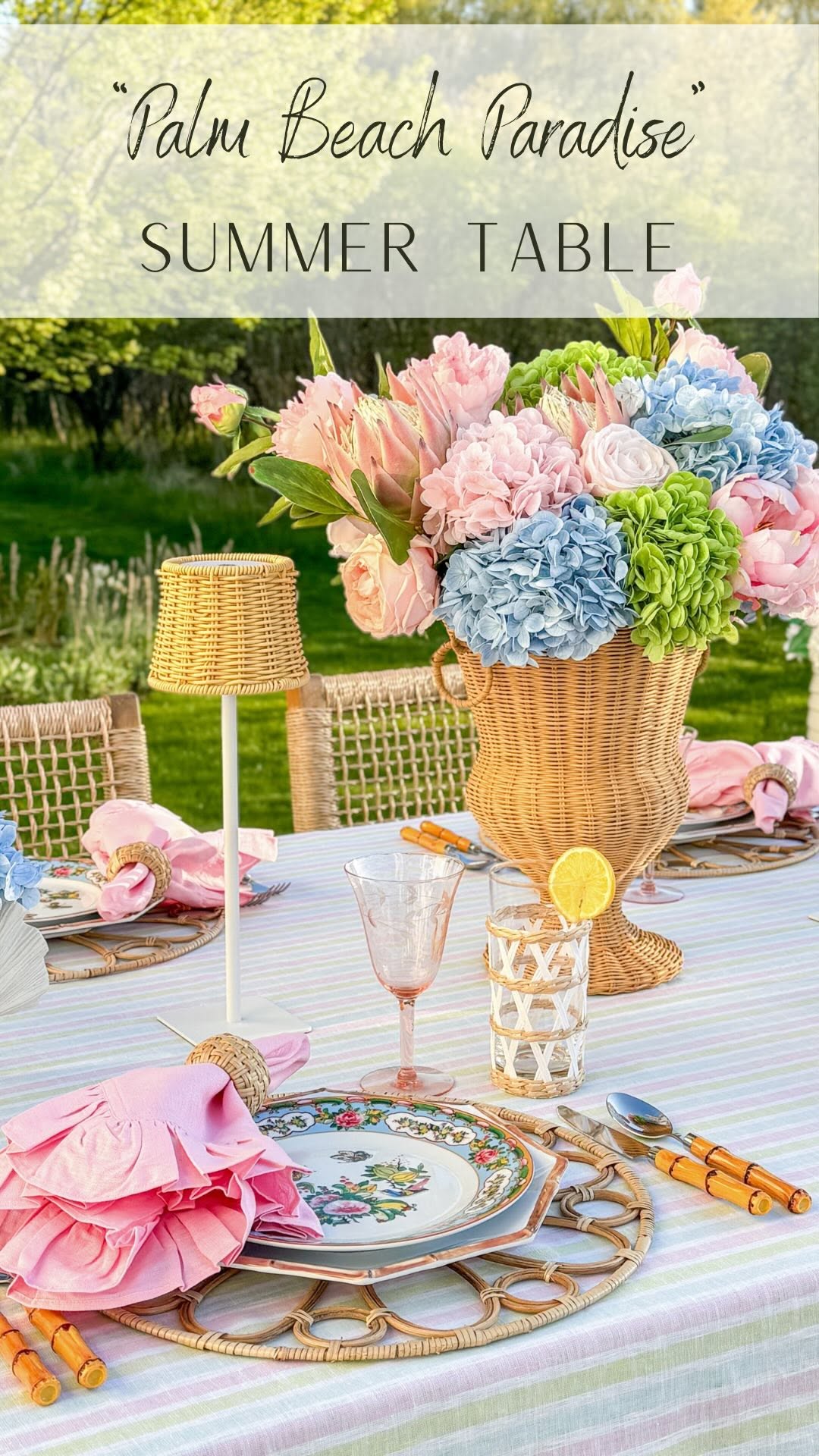 Instagram post by @thespilledsugar for Solino Home. Caption reads: When you can’t go to the beach, you bring the....