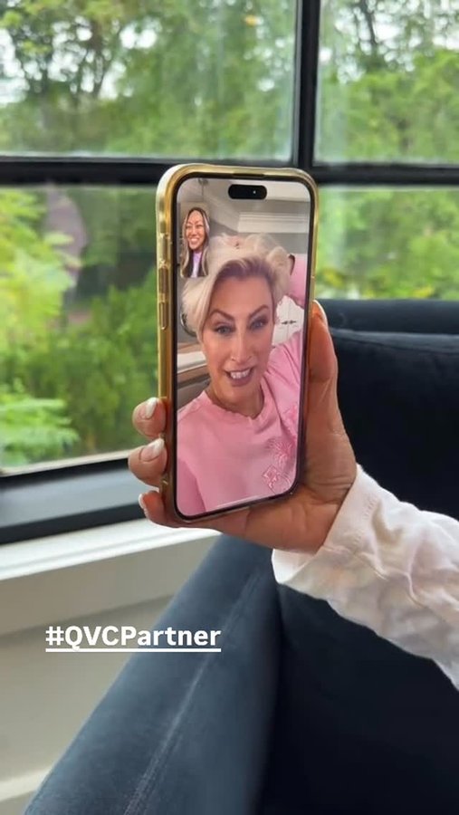 Instagram post by @mallyroncal for QVC. Caption reads: #QVCPartner I’m joining my girl [...].