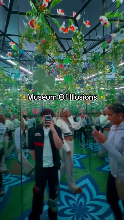 Instagram post by @anhadjaidka for Museum of Illusions. Caption reads: Get your tickets now!! . Museum Of Illusions 📍....