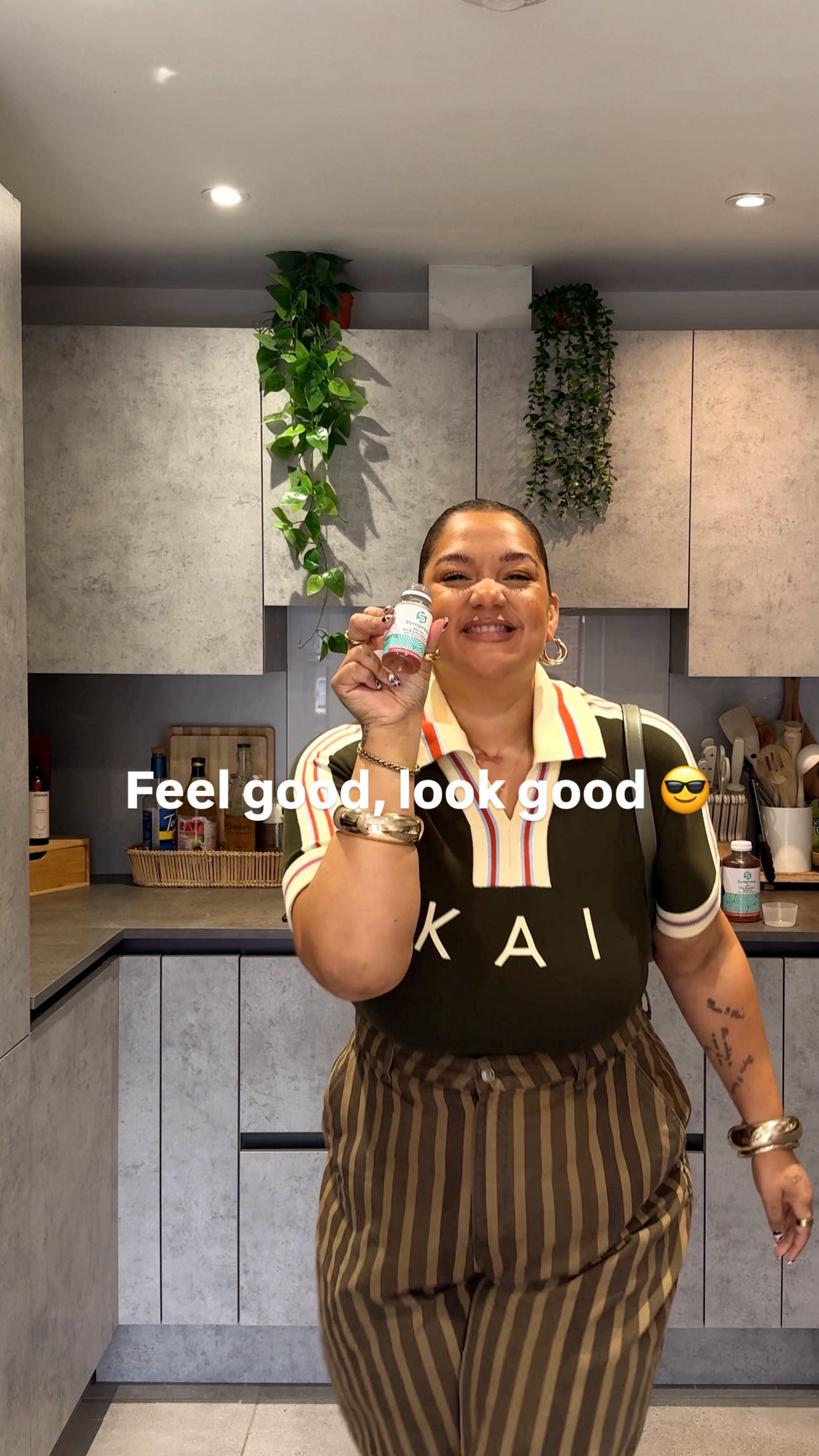 Instagram post by @gracefvictory for Symprove. Caption reads: AD | it’s been a whole YEAR since I started....