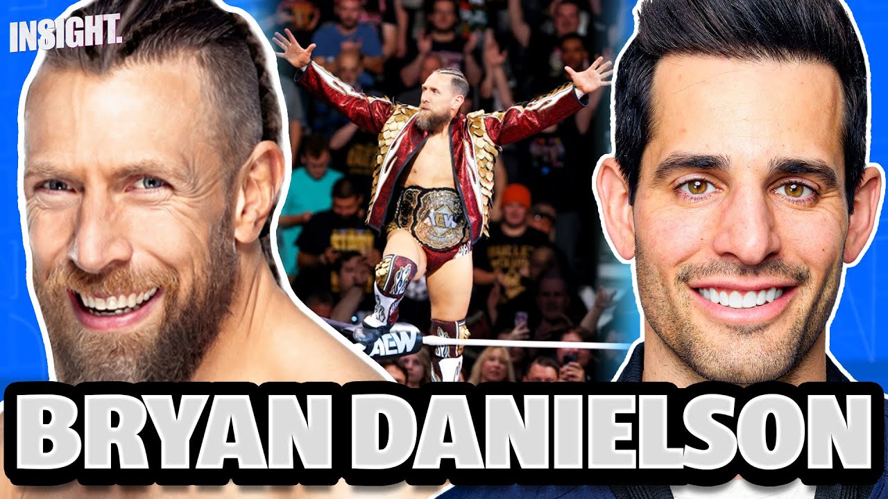 YouTube post by @ChrisVanVliet for BlueChew. Caption reads: Bryan Danielson: Iconic Matches, YES Movement,....