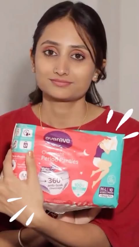 Instagram post by @yogeeta_singh_shahpura for Evereve Period Protection. Caption reads: I tried @evereve_periodprotection period panties,....