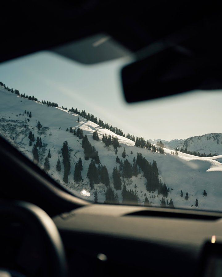 Instagram post by an influencer for Polestar. Caption reads: Taking the Polestar 3 for a winter test drive. It....