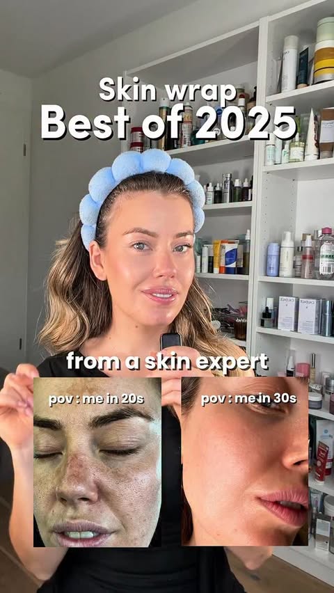 Instagram post by @glowforyourskins for Caudalie. Caption reads: My Skincare 2025 Wrap ✨
The BEST products of the....