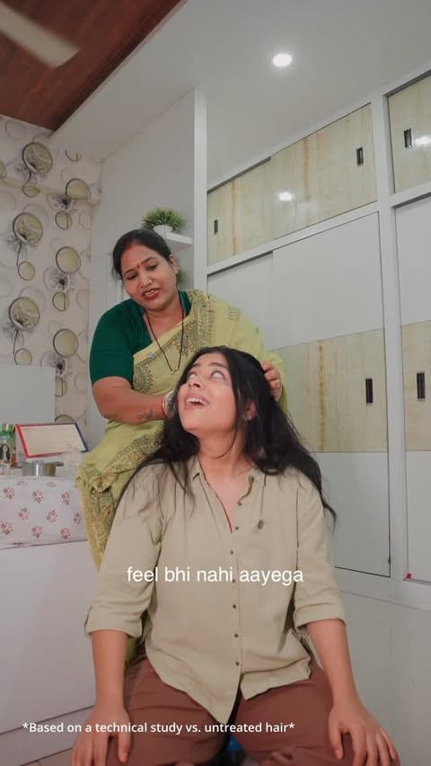 Instagram post by @rj_ramaaa for Nihar Naturals. Caption reads: [...] ka kamaal aur nikhre mere baal! 💛🌿 Nihar....