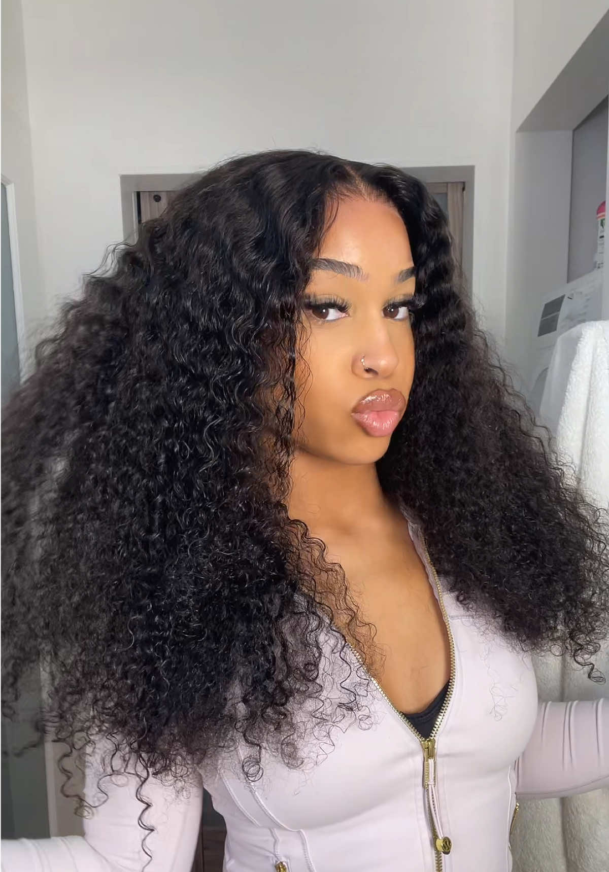TikTok post by @bribass for Megalook. Caption reads: So natural 🎀 @Megalookhair shop @Megalookhair....