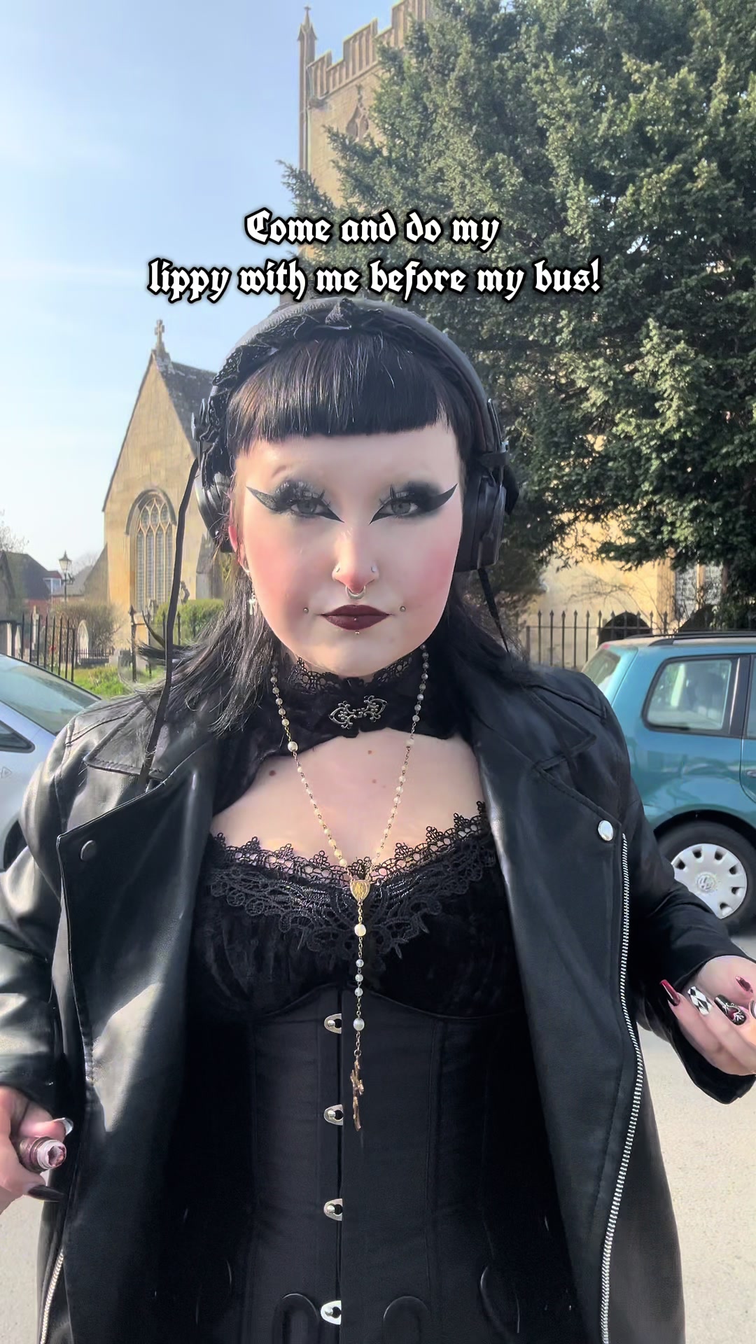 TikTok post by @ghoulishlillith for Girlcult. Caption reads: Obsessed with this lipstick from @Girlcult.....