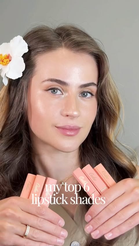 Instagram post by @mmarifor for Oulac Cosmetics. Caption reads: [...] color. Which one would you wear? 🤍....