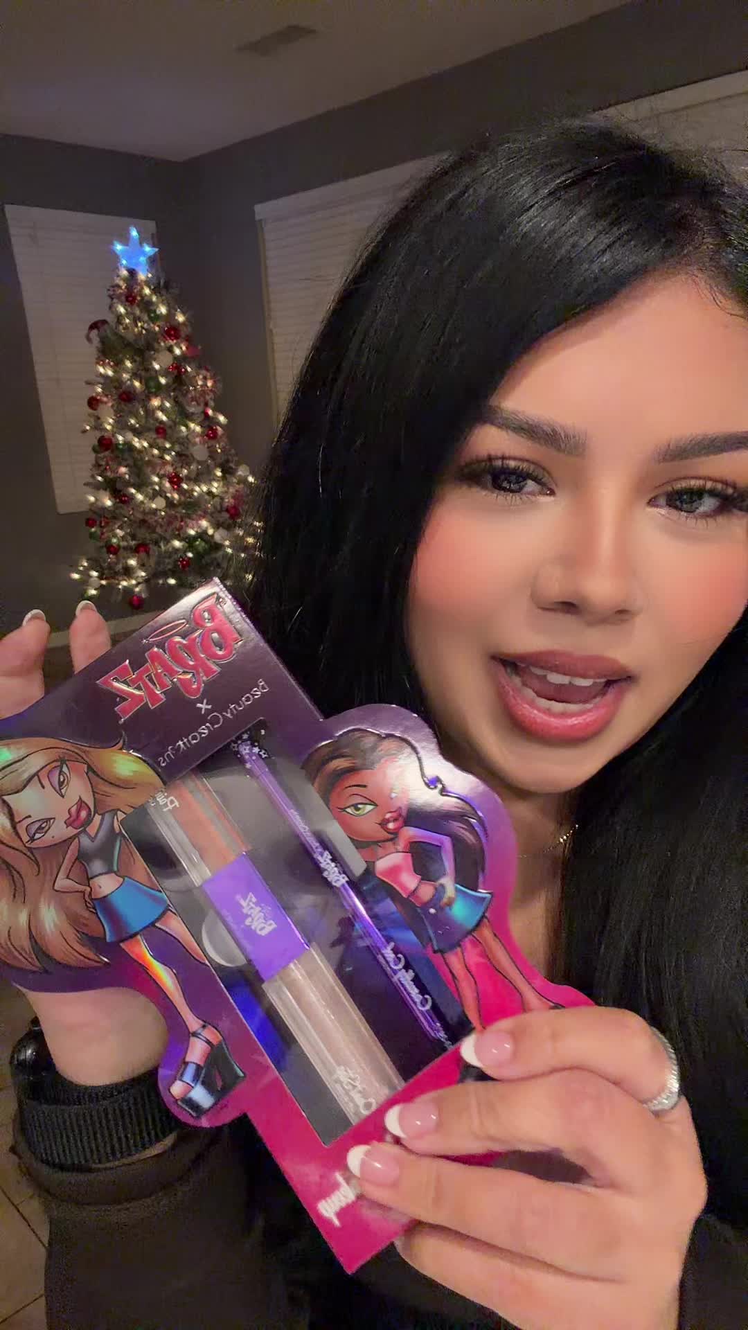 TikTok post by @jassy_boo_ for Bratz. Caption reads: If you were obessed with the Bratz makeup as a....