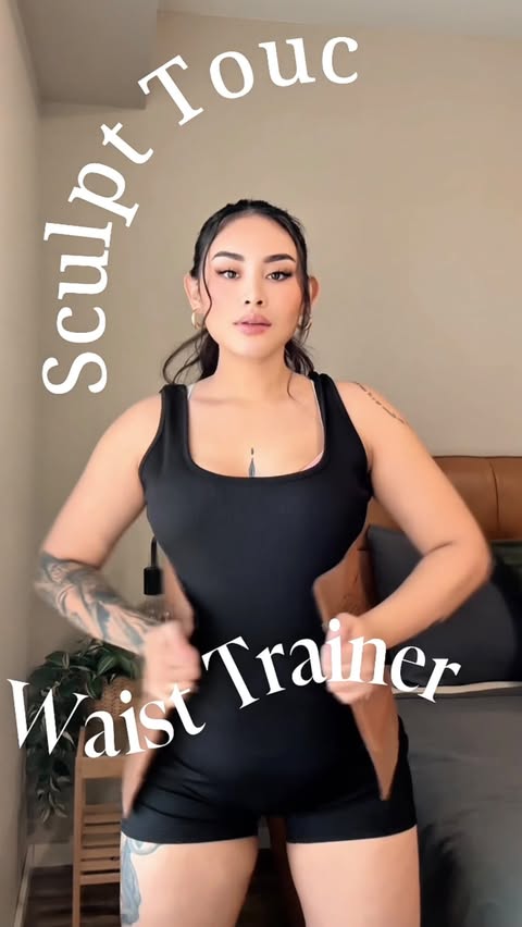 Instagram post by @vglacorte.p for Sculpt Touch. Caption reads: Finally the @sculpttouchofficial waist trainer....