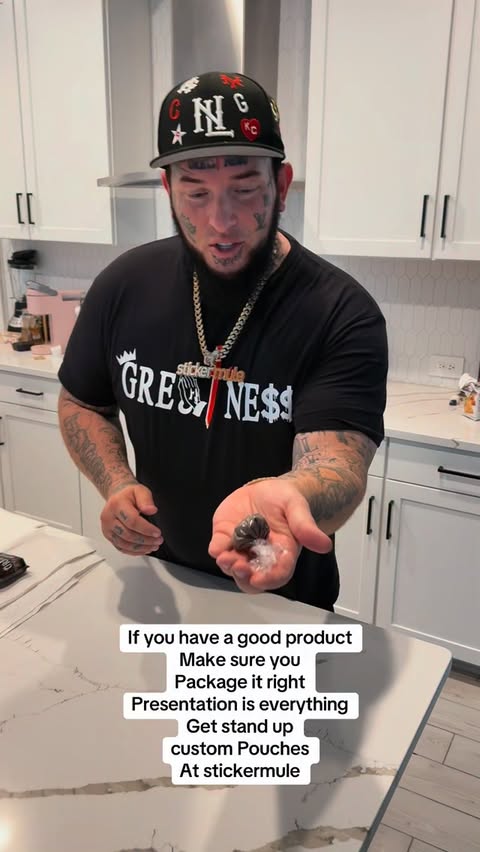 Instagram post by @ucantstopgreatness for Sticker Mule. Caption reads: [...] them with proper packaging !!....