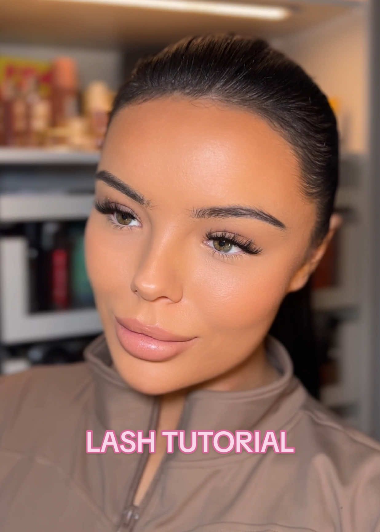 TikTok post by @emmamakeup_x for TATTI LASHES. Caption reads: Probably my most requested video on how I apply my....