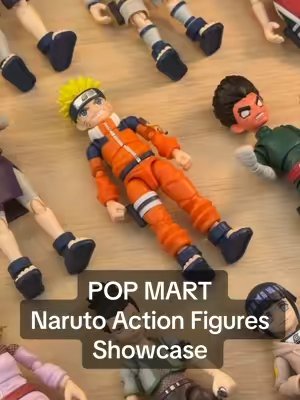 TikTok post by @thelethalcollector for POP MART US Localshop. Caption reads: Now available!!! Naruto Action Figures by @POP....