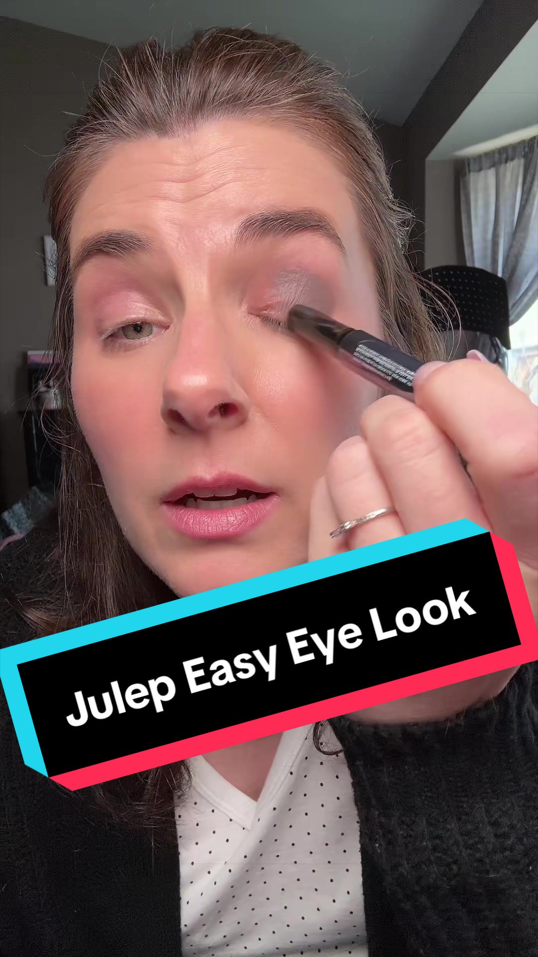 TikTok post by @chronically_beautifill for Julep. Caption reads: Do an easy eye look with me and @Julep!....