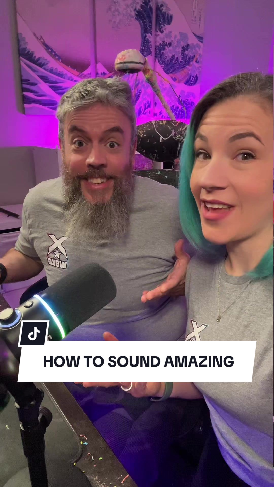 TikTok post by @xstarwake for MAONO. Caption reads: [...] quality without cables and stress. #maono....