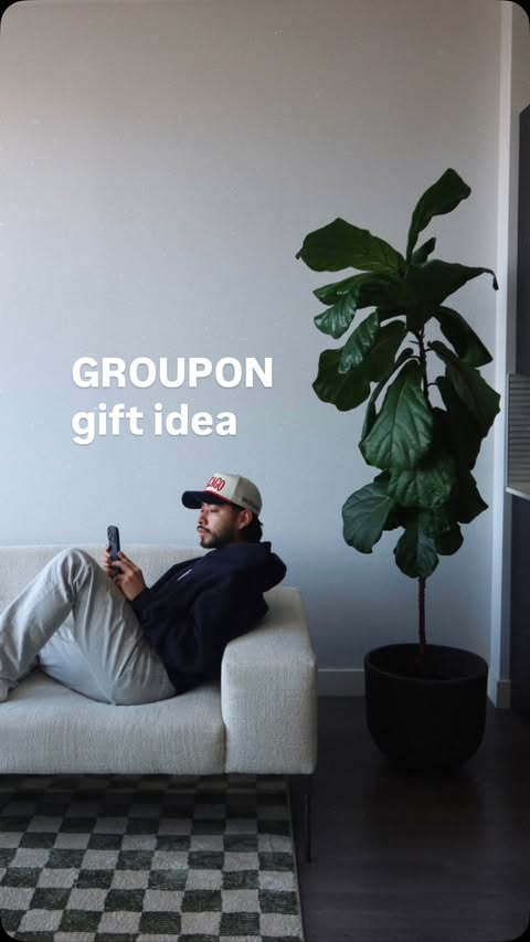 Instagram post by @itsbymiguel for Groupon. Caption reads: @Groupon saved me a lot of money this holiday....
