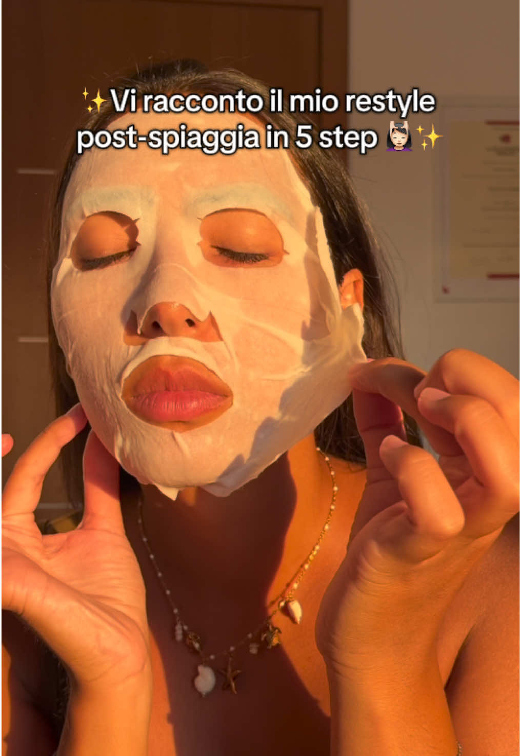 TikTok post by @miriampugliese3 for garnieritalia. Caption reads: Giornata reset grazie a @garnieritalia....