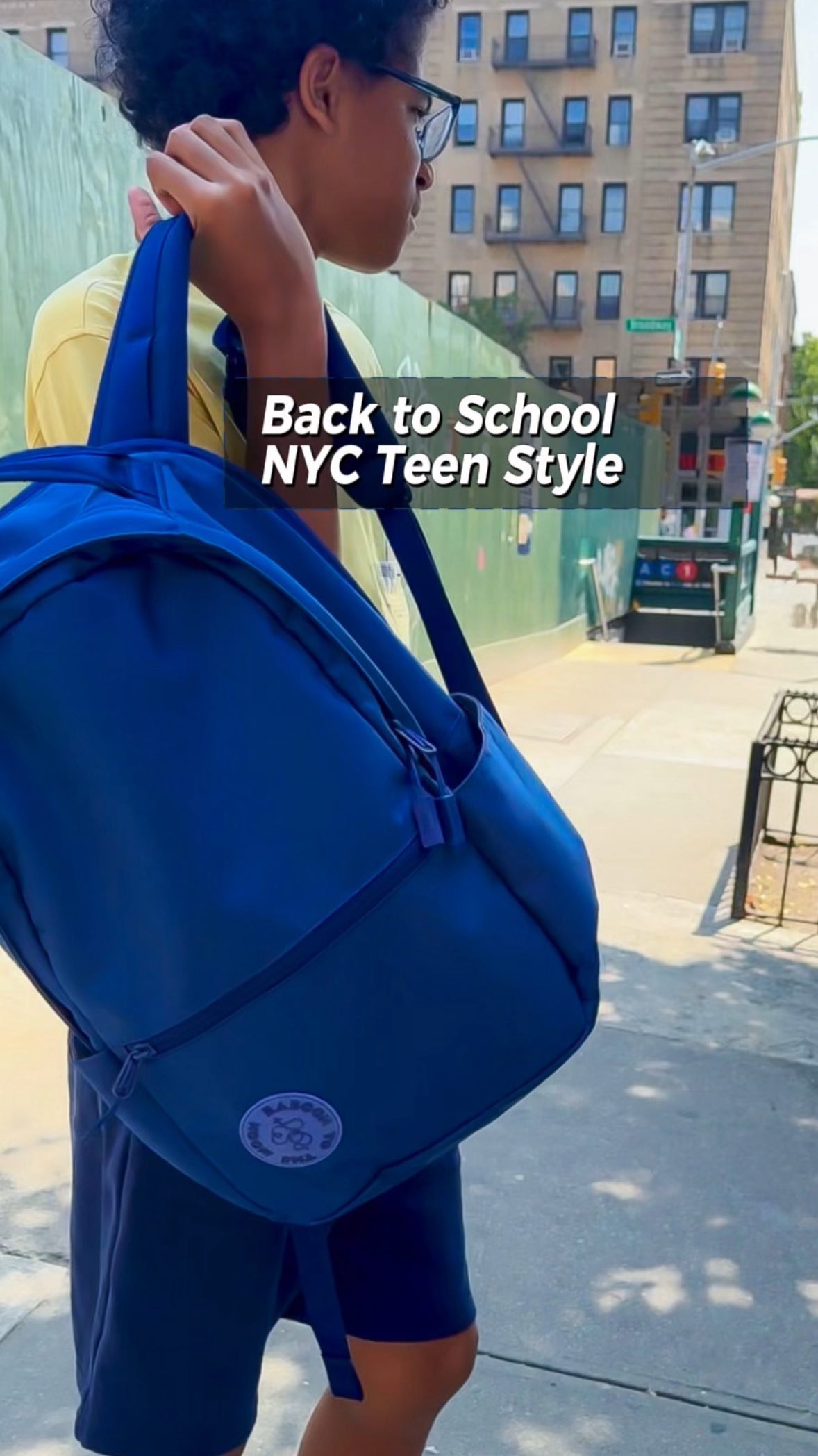 Instagram post by @nycmamaplus2 for Baboon To The Moon. Caption reads: [...] all 🚇📚.

🎒The City Backpack by....