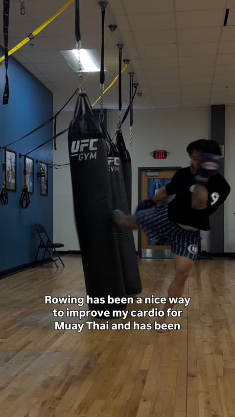 Instagram post by @jpgcoaching for Merach. Caption reads: Hope you guys like this compact budget friendly....