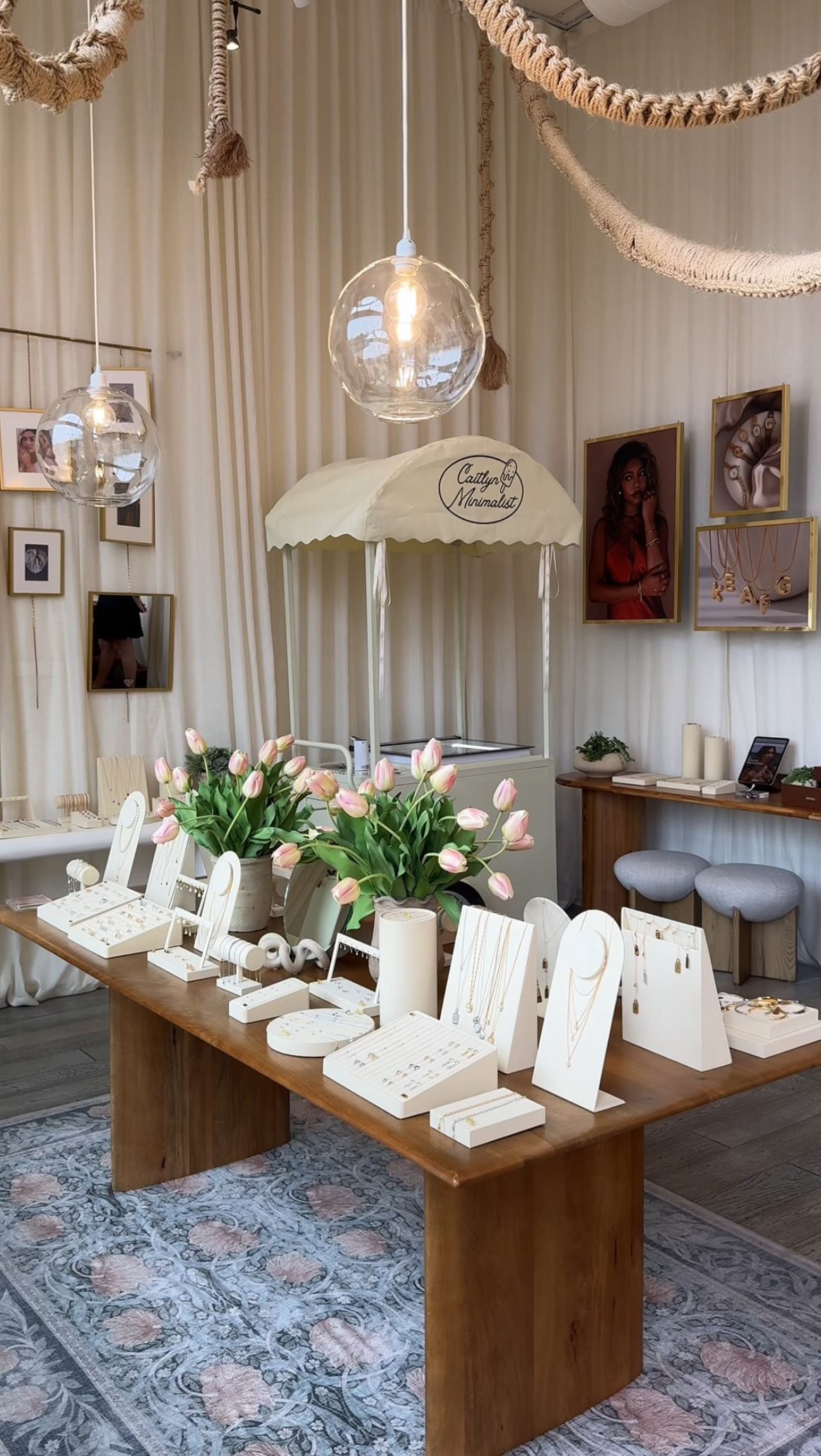 Instagram post by @trynfinddebby for Caitlyn Minimalist. Caption reads: Build your own charm necklace with....