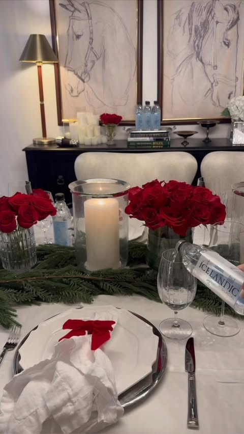 Instagram post by @talia.dianee for Icelandic Glacial. Caption reads: Michelin Star at home @icelandicglacial  #hosting....