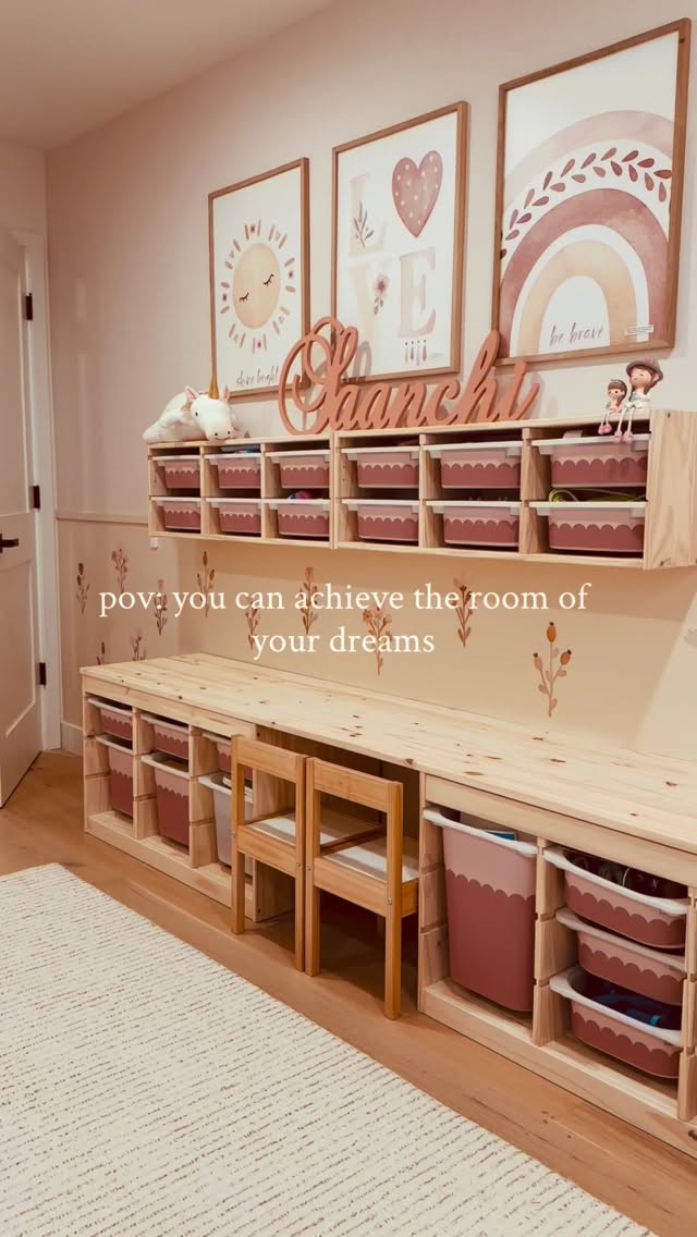 Instagram post by @onesqftatime for lovevsdesign. Caption reads: Sharing all the details from our daughter’s room....