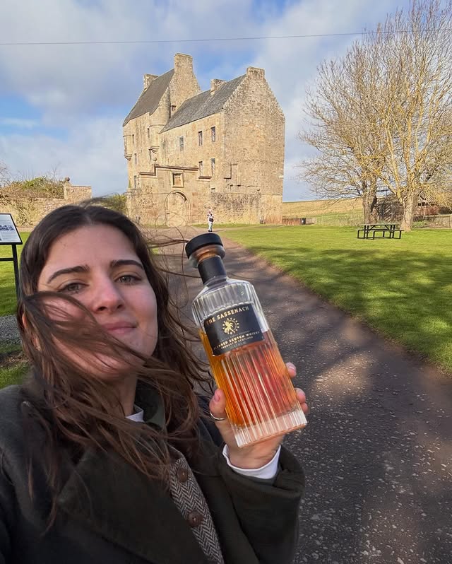 Instagram post by @sassenachhistorian for Sassenach Spirits. Caption reads: [...] the start of the tour season with....