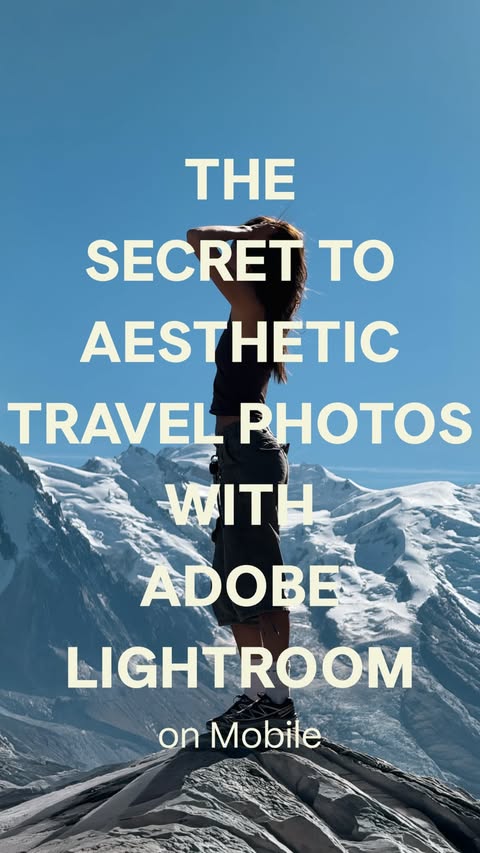 Instagram post by @laurenashleyrow for Adobe Photoshop Lightroom. Caption reads: finally captured the perfect travel photo… but....