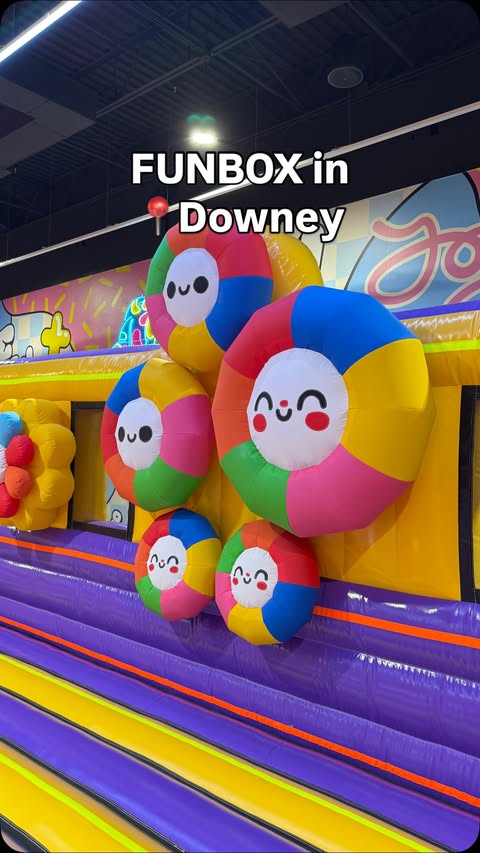 Instagram post by @actuallylc for FUNBOX. Caption reads: Downey just got a whole lot of FUN🤩 with their....