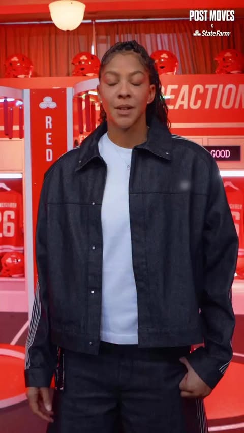 Instagram post by @candaceparker for State Farm. Caption reads: [...] went better than expected. 😂 @statefarm....