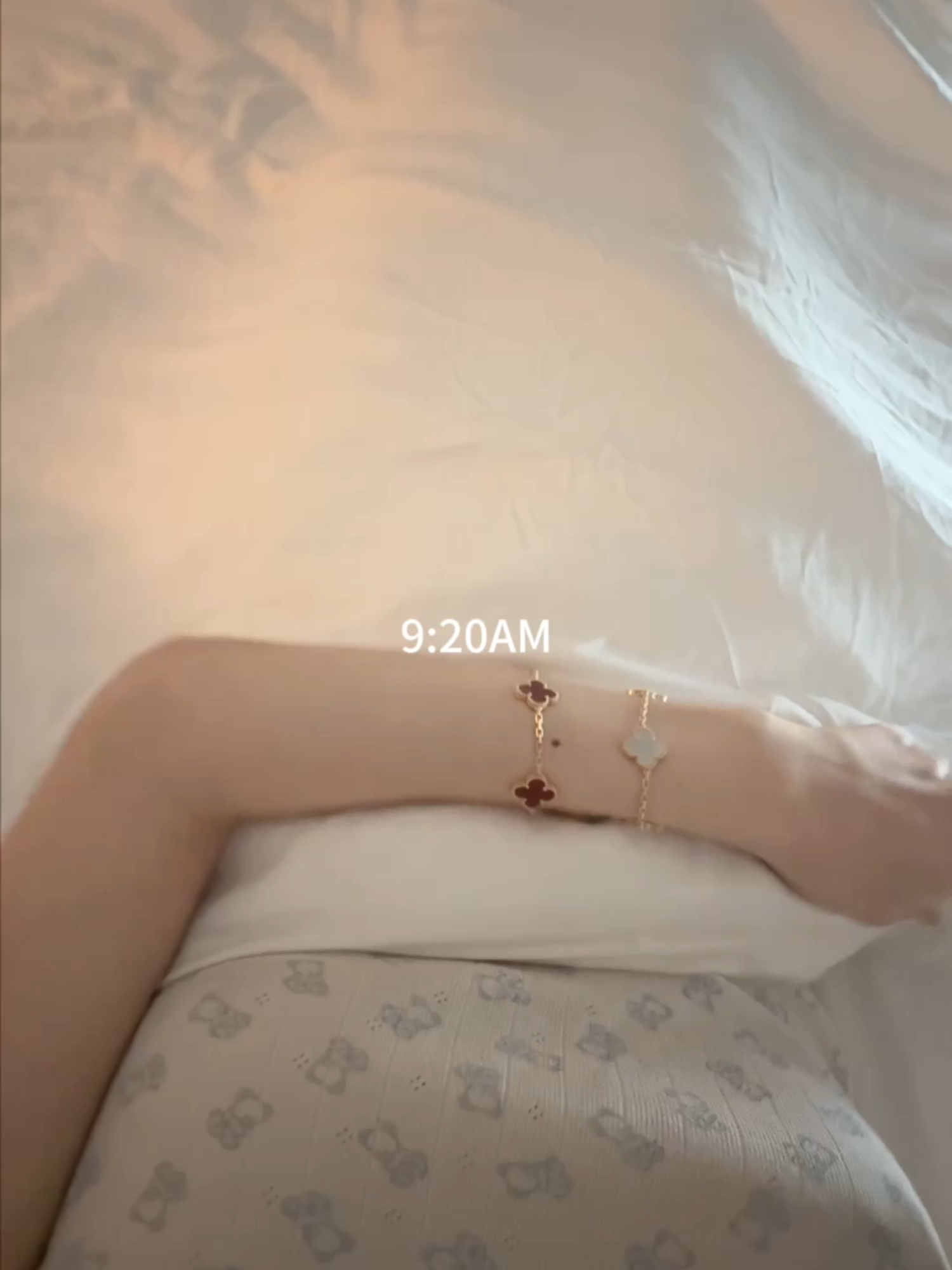 TikTok post by @mialicewu for Bloom Nutrition. Caption reads: 🫧9am morning routine✨selfcare & quiet day....