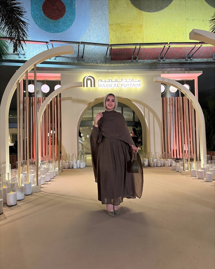 Instagram post by @amanyfaramawy for Majid Al Futtaim. Caption reads: Such a lovely evening with Majid Al Futtaim ✨....