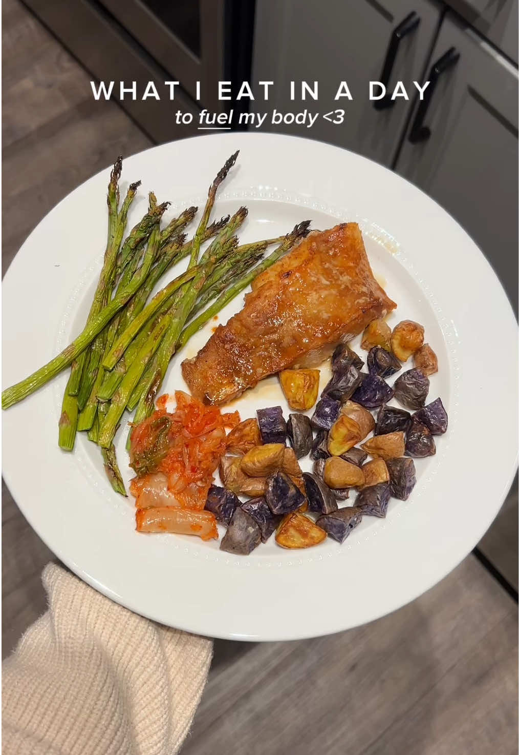 TikTok post by @samgbrady for ALOHA. Caption reads: my cashew butter obsession returns 🥸 @ALOHA....